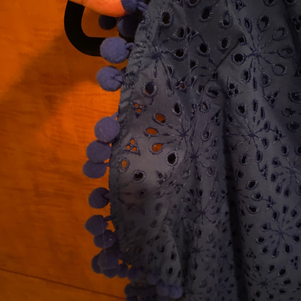 EUC Lilly Pulitzer Astara Baha Blue Sunburst Eyelet Dress - Picture 4 of 10